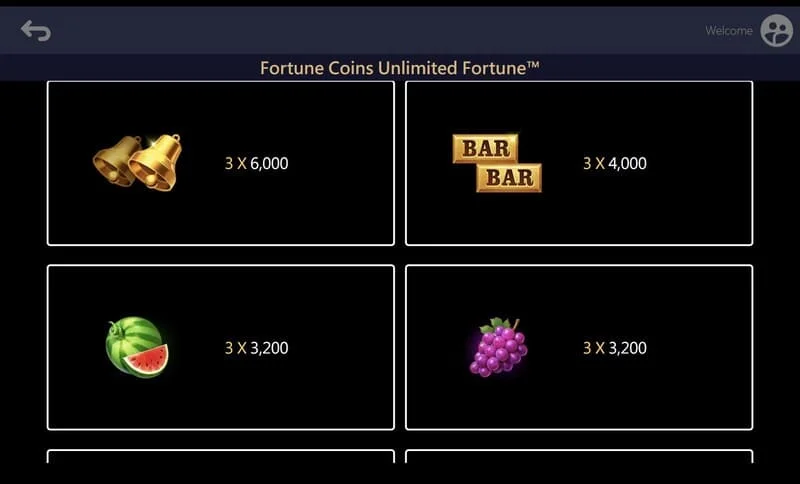 Fortune Coins Unlimited Fortune - champ étendu 3x5 avec collecte de pièces